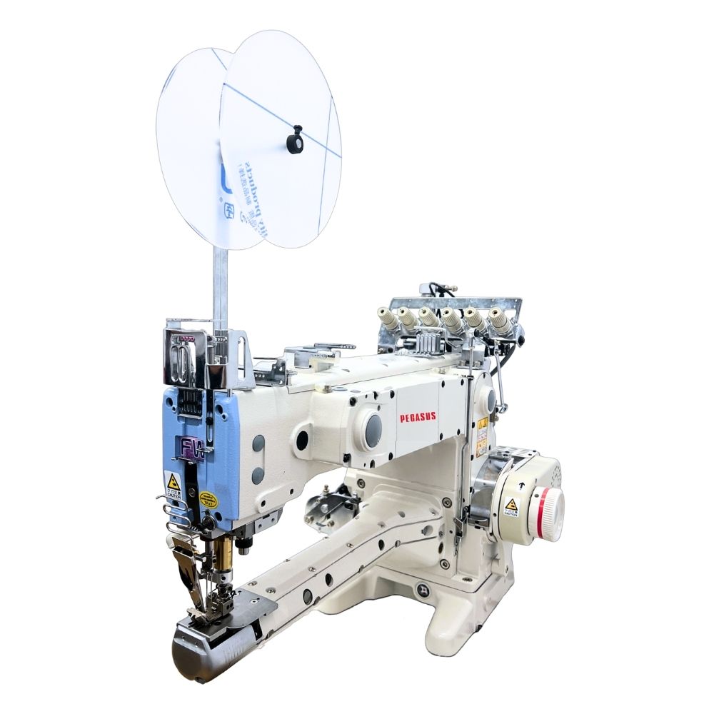 FW704 ：テープ付け用縦筒型二重環縫いミシン